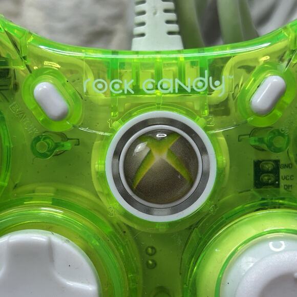 Rock Candy Wired Green Controller Microsoft Xbox 360 - Picture 4 of 8